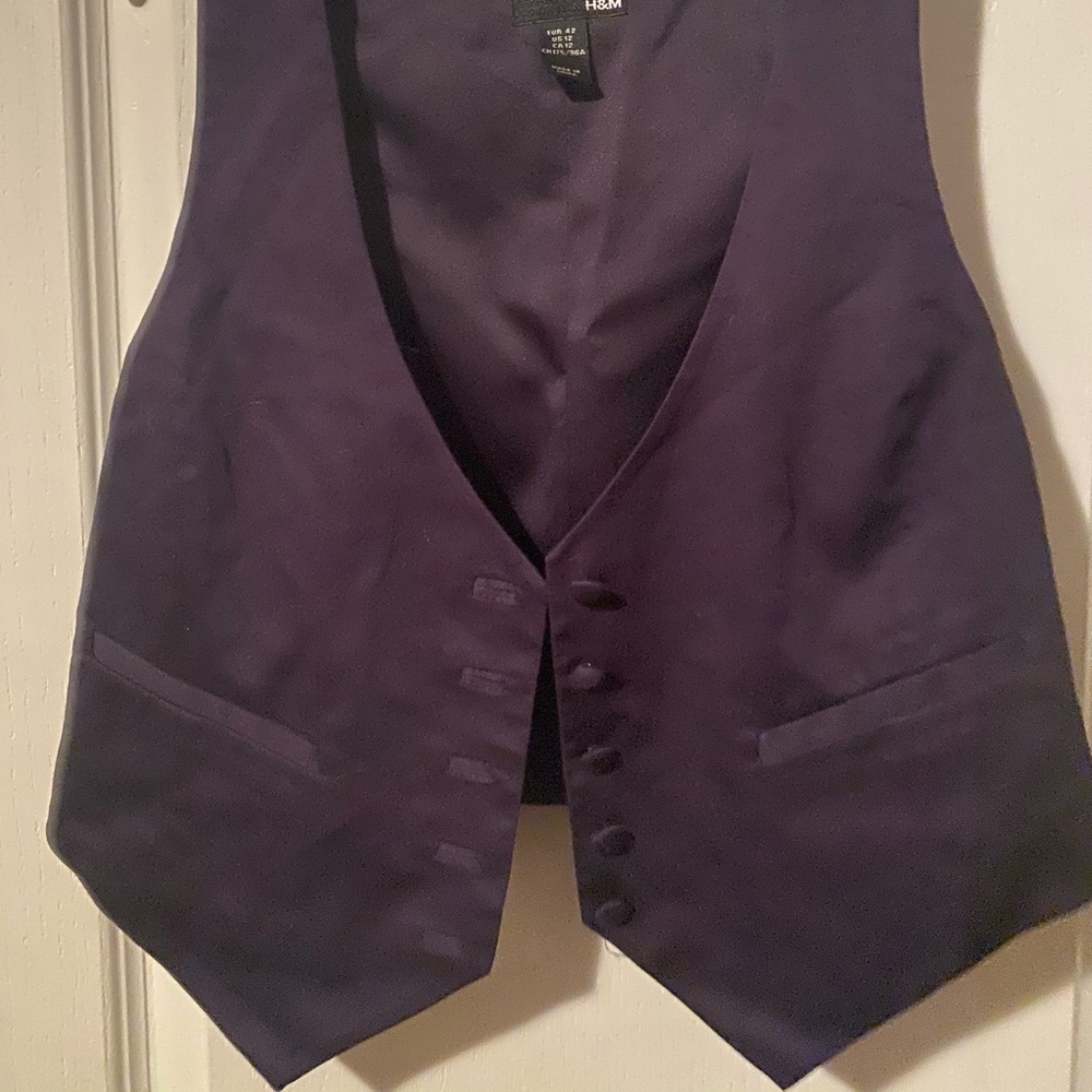 NWT H&M Purple plum vest size 12